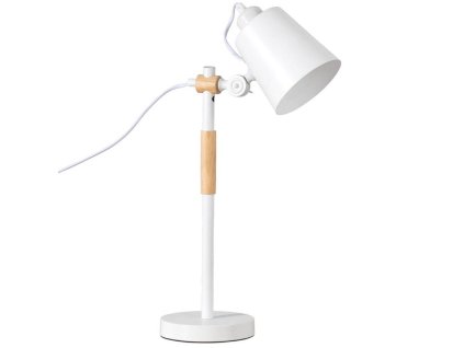 Fehér fém asztali lámpa Somcasa Iria 54 cm