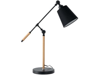 Fekete fém asztali lámpa Somcasa Lizar 67 cm