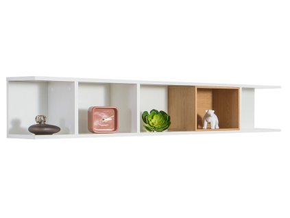 Fehér multifunkcionális fali polc Thia 160 cm
