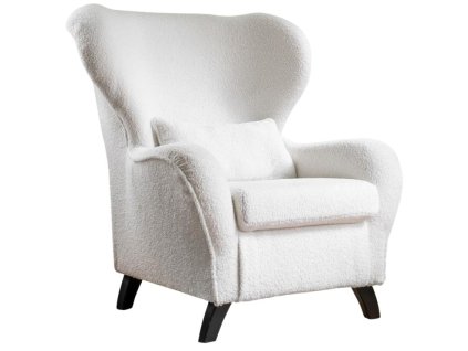 Krémes fehér kárpitozott fotel Miuform Miuf