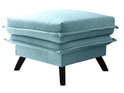 Világoskék kárpitozott lábtartó Miuform Charming Charlie 60 x 60 cm