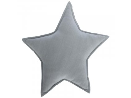 Szürke Kave Home Noor Noor csillag alakú párna 44 x 30 cm