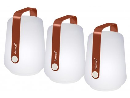 Három darab okkersárga-piros kültéri lámpa készlet Fermob Balad 13,5 cm