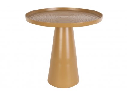 Mustársárga fém tároló asztal Pierro S Ø 40 cm
