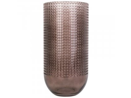 Barna üveg váza Kana 20 cm