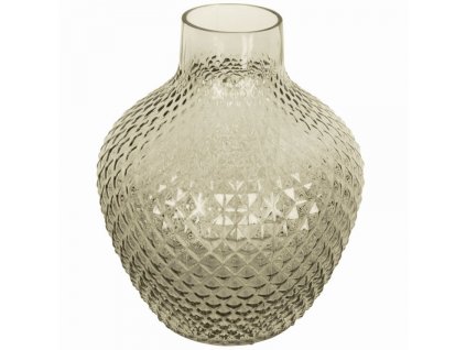 Zöld üveg váza Bellona 25 cm L