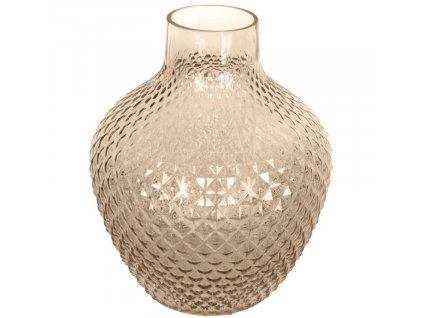 Mustársárga üveg váza Bellona 25 cm L