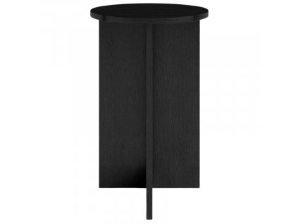 Fekete tölgy magas kerek oldalasztal MOJO MINIMAL 39,5 cm