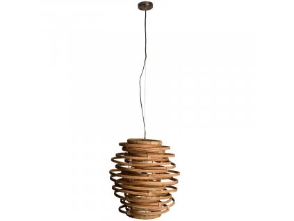 Rattan függőlámpa DUTCHBONE Kubu O 45 cm