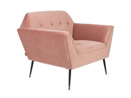 Rózsaszín fotel DUTCHBONE Kate