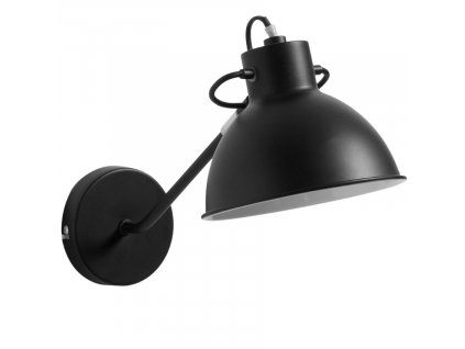 Fekete fém fali lámpa Kave Home Offelis