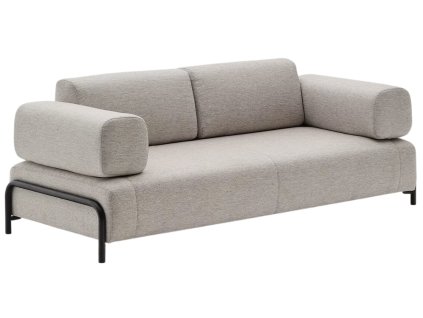 146451 6 sedobezova latkova trimistna pohovka kave home compo s polstari 232 cm