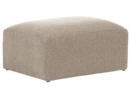 Bézs szövet puff Kave Home Blok 90 x 70 cm