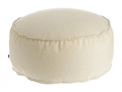 Kave Home Nedra bézs szövet puff Ø 70 cm