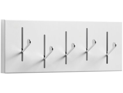 241598 1 bily kovovy nastenny vesak kave home andrey 18 x 48 cm