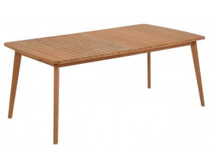 Akác összecsukható kerti asztal Kave Home Hanzel 183-240 x 100 cm