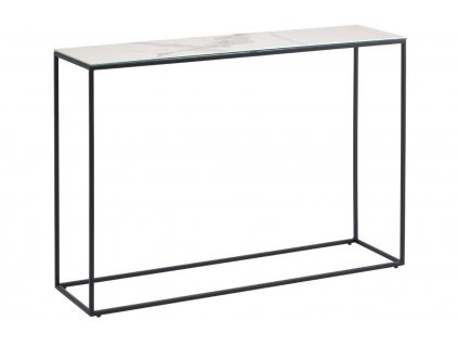 Fehér kerámia fésülködőasztal Kave Home Rewena 110 x 30 cm