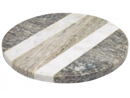 Szürke fehér márvány tálalódeszka Kave Home Xamila 20 cm