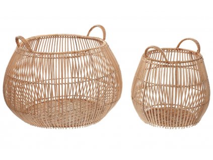 Két rattan kosárból álló készlet Kave Home Daya 31/47 cm