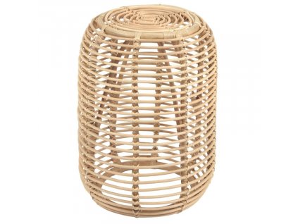 Rattan oldalasztal Kave Home Kohana Ø 45 cm