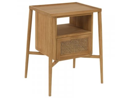 Teak fürdőszobaasztal Kave Home Uliana 60 x 45 cm