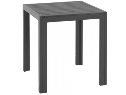 Fekete fém kerti asztal Kave Home Sirley 70 x 70 cm