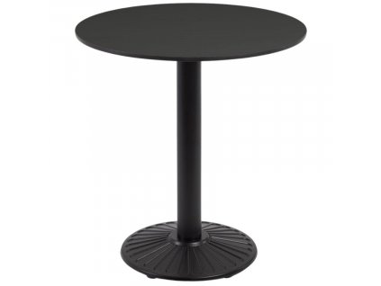 Fekete kerti asztal Kave Home Tiaret 68 cm