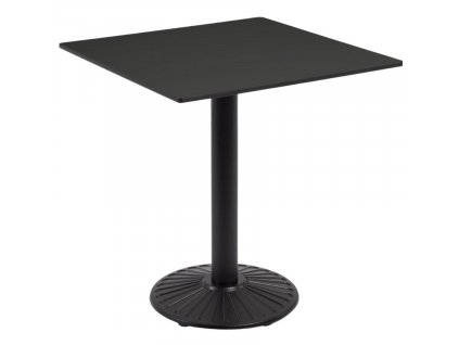 Fekete kerti asztal Kave Home Tiaret 68 x 68 cm