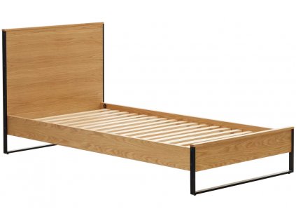 Tölgy egyszemélyes ágy Kave Home Taiana 90 x 190 cm