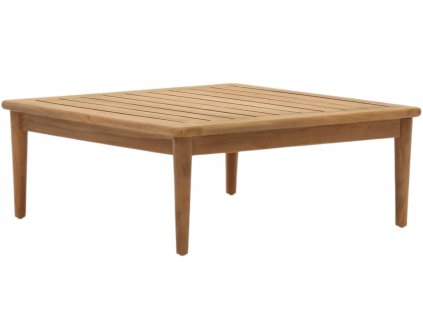 Teak kerti dohányzóasztal Kave Home Portitxol 80 x 80 cm