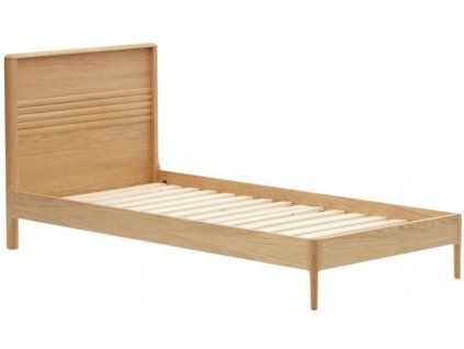 Tölgy egyszemélyes ágy Kave Home Lenon 90 x 200 cm