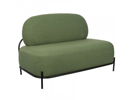 Zöld szövet kétüléses kanapé WLL POLLY 125 cm