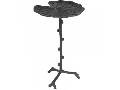 Fekete egyszerű fém oldalasztal WLL Lily 30 cm