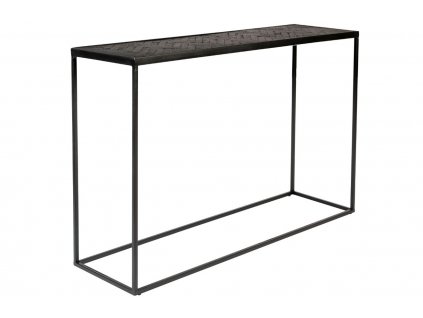 Fekete teak fésülködőasztal WLL PARKER 120 x 35 cm