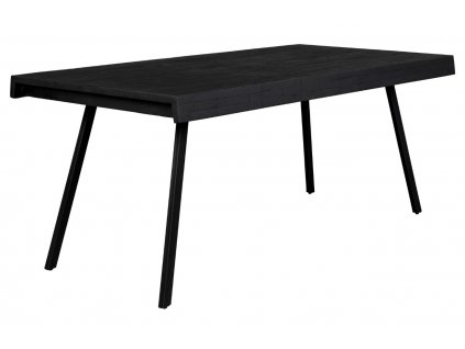 Fekete fa étkezőasztal WLL SURI 160 x 78 cm