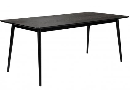 Fekete kőris étkezőasztal WLL FABIO 160 x 80 cm