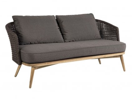 Sötétszürke kötött kétüléses kerti kanapé Bizzotto Ninfa 160 cm