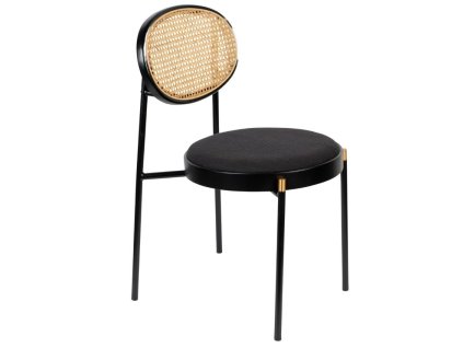 269852 cerna latkova jidelni zidle bold monkey don t stop the webbing s ratanovym operadlem