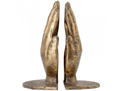 Két bronz könyvtartó készlet Bloomingville Anders 18 cm