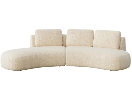 318816 bezova sametova rohova pohovka devichy bonnie 314 cm leva