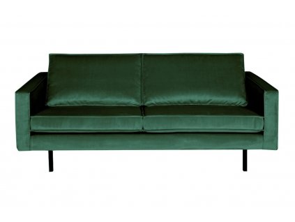 Zöld bársony kétüléses kanapé Raden 190 cm