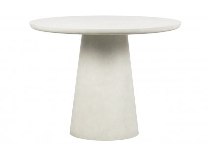 Fehér kerek étkezőasztal Danom Ø100 cm
