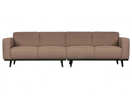 Nugát barna szövet négyüléses kanapé Twilight 280 cm