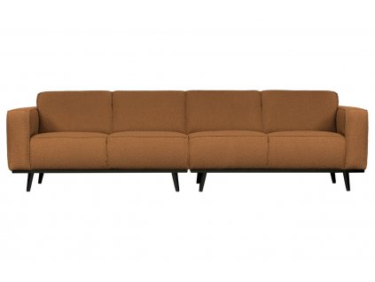 Konyakbarna szövet négyüléses kanapé Twilight 280 cm