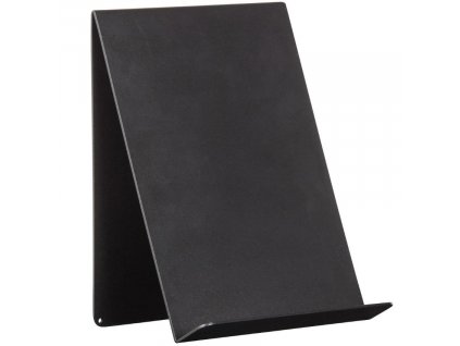 Fekete fém könyvtartó Giona 24 x 19 cm
