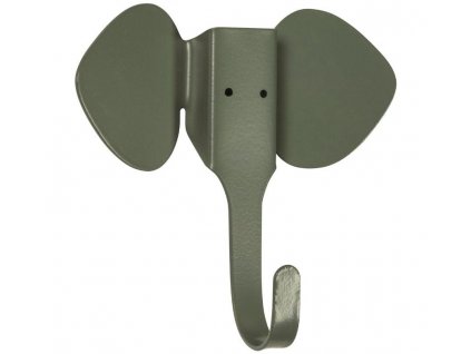 Rafe 3 db fém zöld elefántkampó készlet 12 x 13 cm