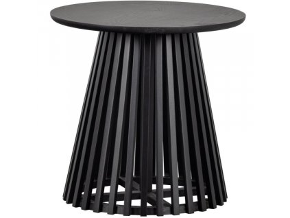 Fekete fenyő oldalasztal Tasset 50 cm