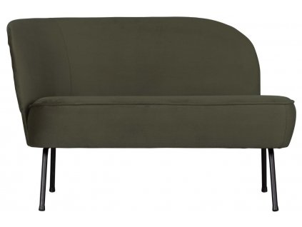 Zöld bársony fotel Tergi 110 cm, bal