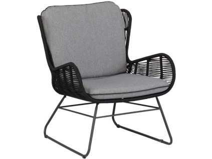 310617 3 antracitove sede kovove zahradni kreslo avril s vypletem