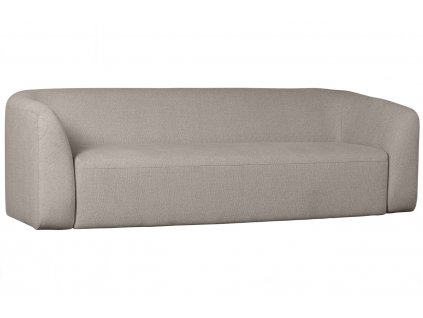 Világosszürke szövet háromszemélyes kanapé Kargo 240 cm